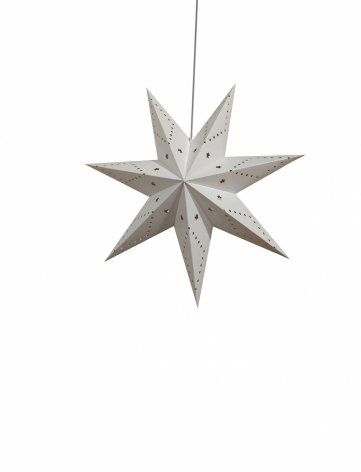 Étoile de l\'Avent \'Skimra\' 45cm - Blanc dans le groupe Éclairage / Lampes / Éclairage de Noël chez Reforma (advent-star-white)