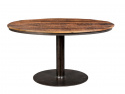 Table à manger ronde \'Jack\' - Bois recyclé/Fer