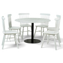 Groupe de repas \'Marbelous Elsa\' - 1 Table &Oslash;120 & 6 Chaises