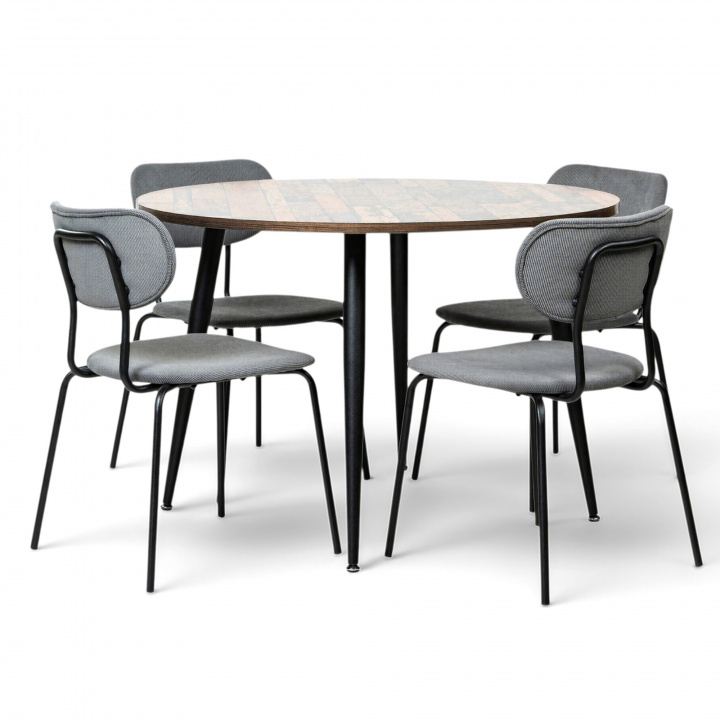 Groupe de repas \'Runt Kungsholmen\' - 1 Table & 4 Chaises dans le groupe Meubles / Tables / Groupes de repas chez Reforma (matgrupp23)