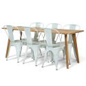 Groupe de repas \'Nordisk Montmartre\' - 1 Table & 6 Chaises