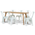 Groupe de repas \'Nordisk Montmartre\' - 1 Table & 6 Chaises