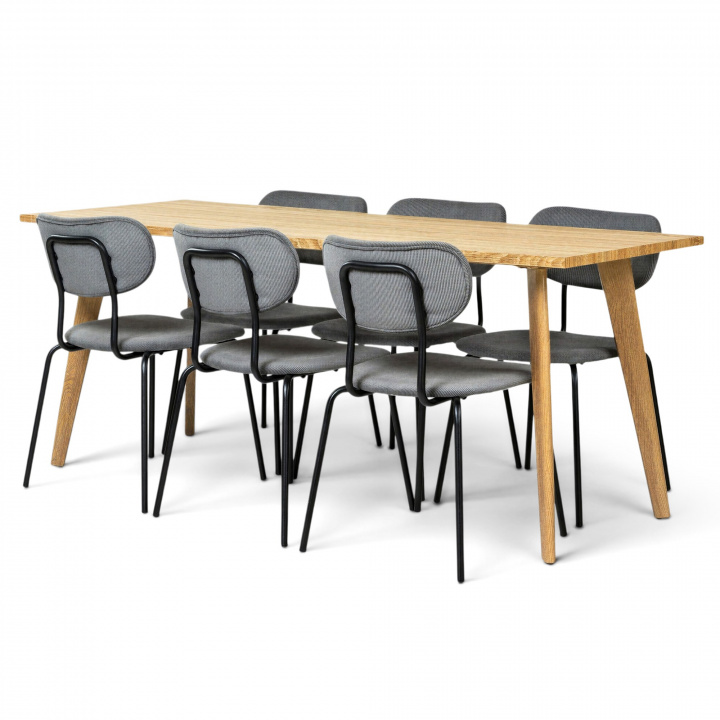 Groupe de repas \'Nordisk Kungsholmen\' - 1 Table & 6 Chaises dans le groupe Meubles / Tables / Groupes de repas chez Reforma (matgrupp36)