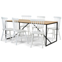 Groupe de repas \'Vega Elsa\' - 1 Table & 6 Chaises