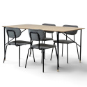 Groupe de repas \'Kungsholmen Hornstull\' - 1 Table & 4 Chaises