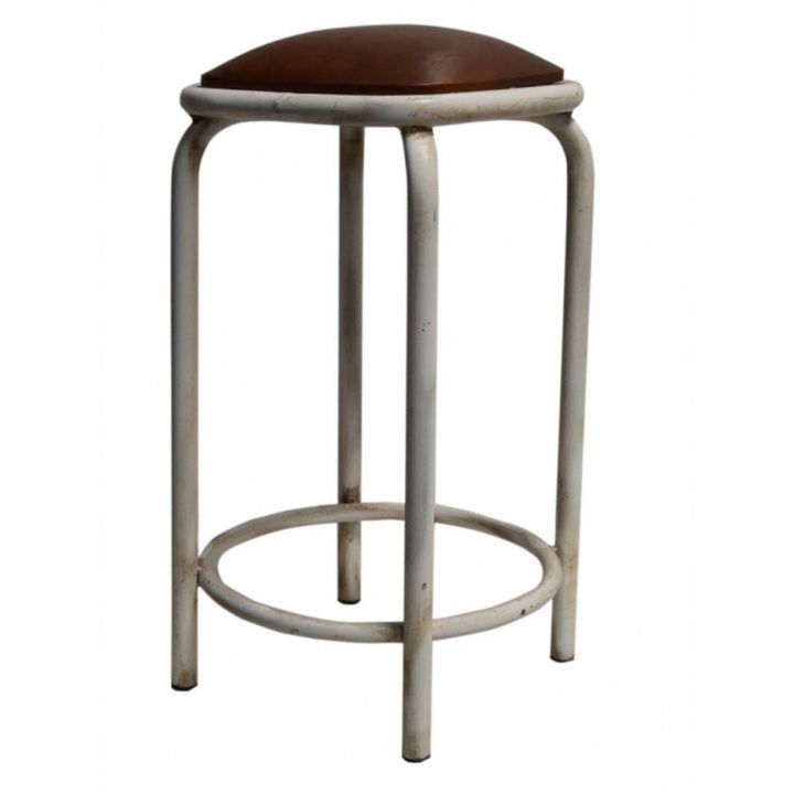Tabouret industriel Vintage - Brun/Blanc dans le groupe Chambres / Cuisine chez Reforma (rem-4)