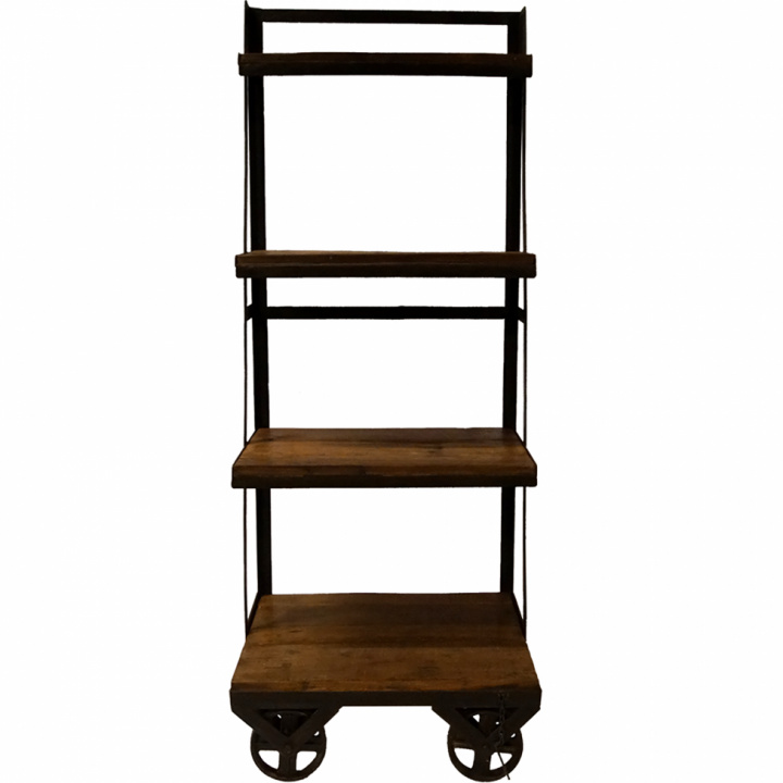 Bibliothèque \'Rustique\' - Fer/Bois dans le groupe Meubles / Étagères & rangement / Bibliothèques chez Reforma (sg07016)