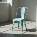 Chaise \'Montmartre\' - Vintage turquoise